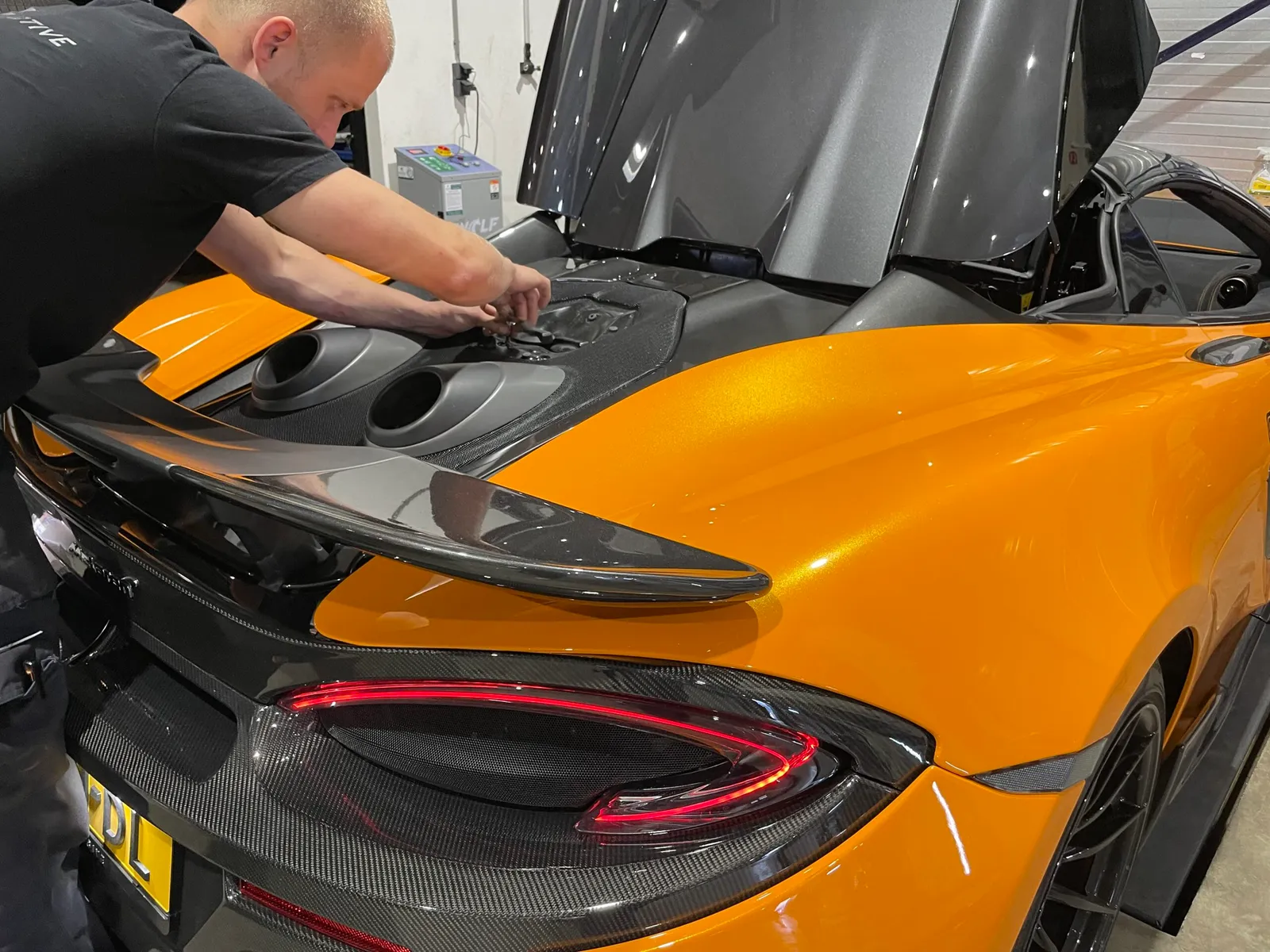 MClaren 600LT downpipes