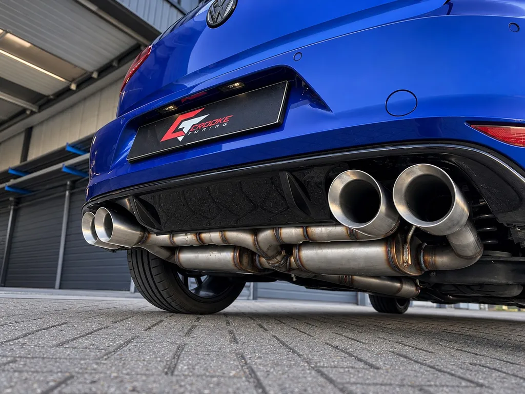 Golf 7R uitlaat